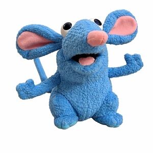 Blue Plush Mouse Toy - Soft Stuffed Animal for Kids